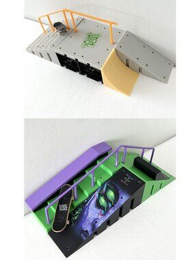 TECH DECK Nyjah Shredder X-Connect Skatepark Flip Grind Build Ramps Fingerboards